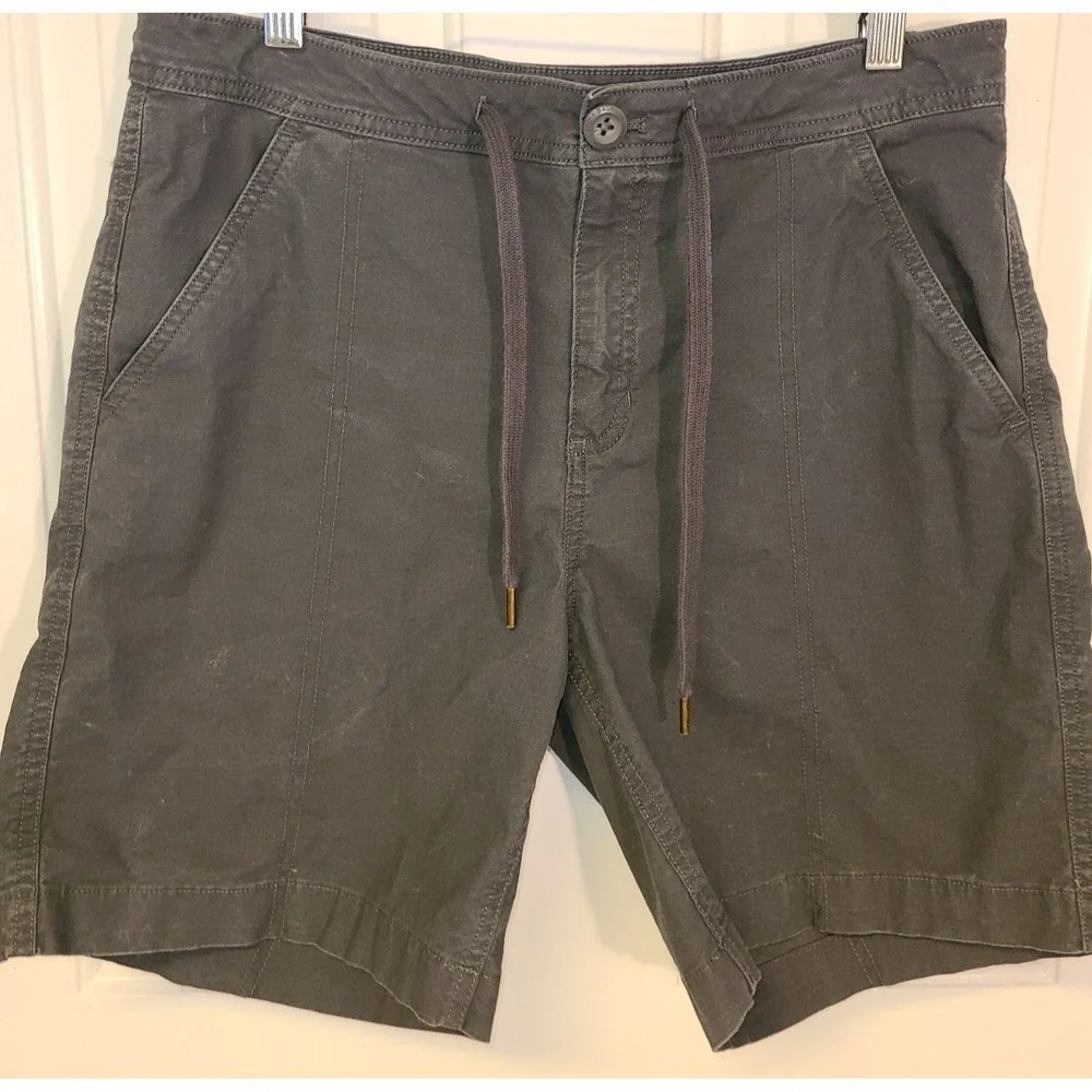 Eddie‎ Bauer Womens Mid Rise Drawstring Gray Outdoor Active Shorts Size 6 Hike